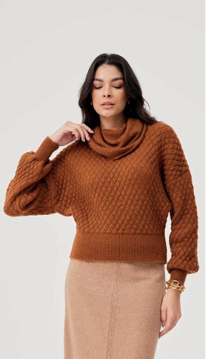 Blusa tricot matelasse