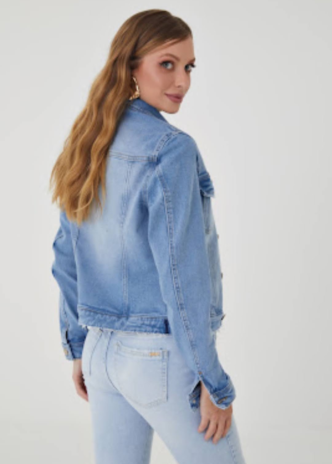 Jaqueta jeans feminina