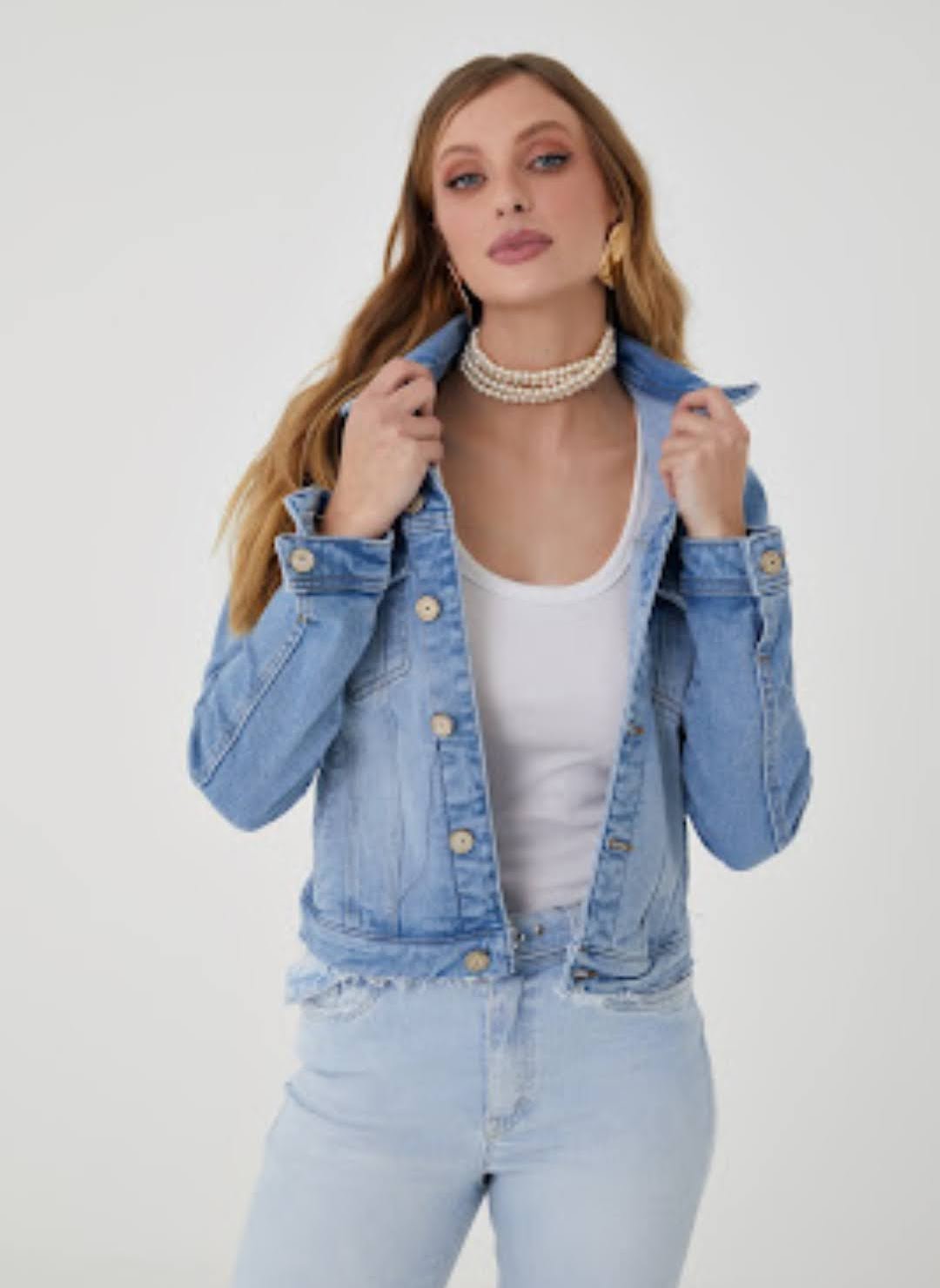 Jaqueta jeans feminina